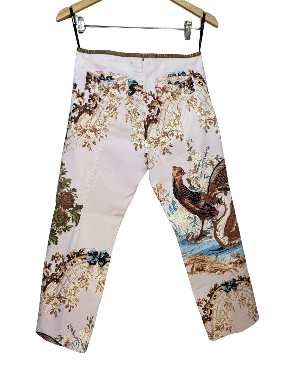 Roberto Cavalli SS2003 Chinoiserie Pheasant Print Capri Pants - Picture 8 of 8